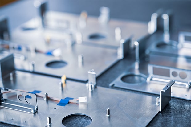 Close-up photos of electronic devices